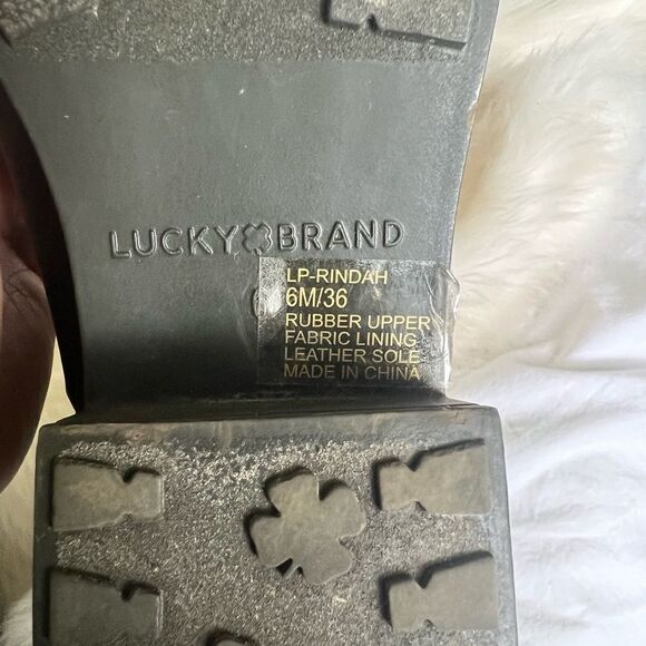 Lucky brand ankle rain boots Olive green - Picture 5 of 6